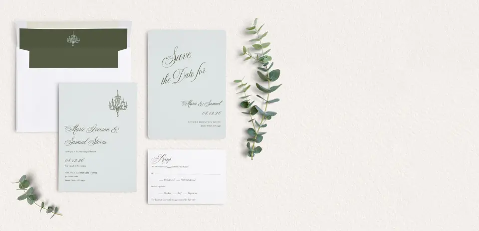 Front of Save the Date Card