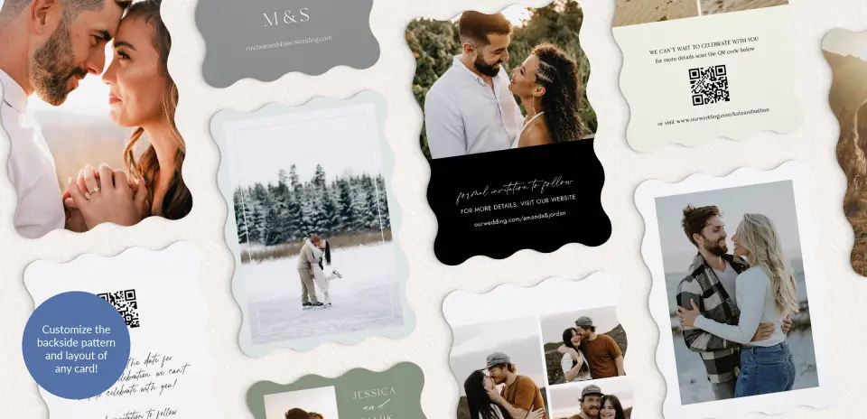 Back of Save the Date Card