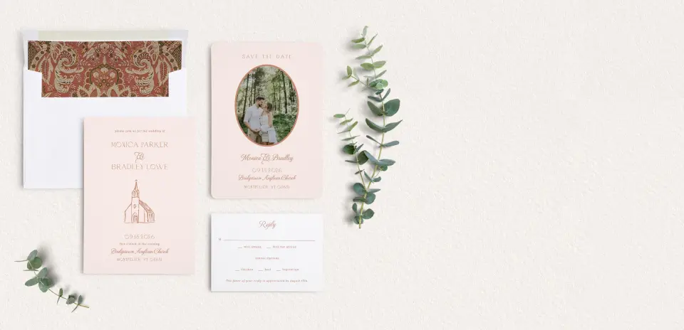 Front of Save the Date Card