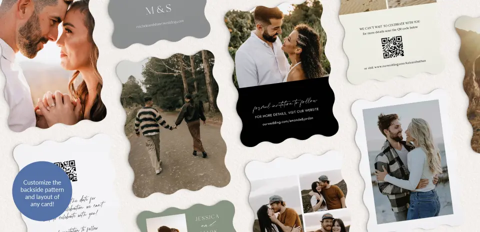 Back of Save the Date Card