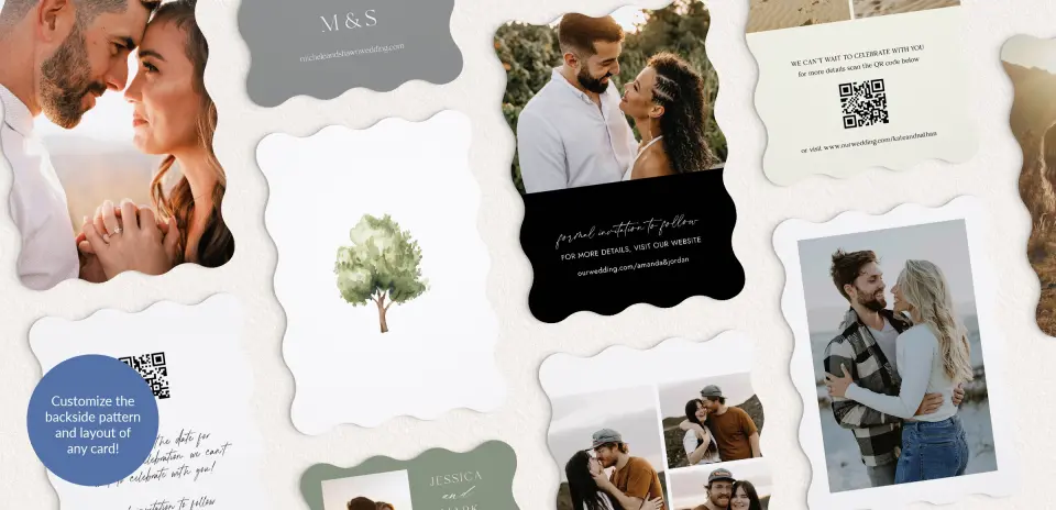 Back of Save the Date Card
