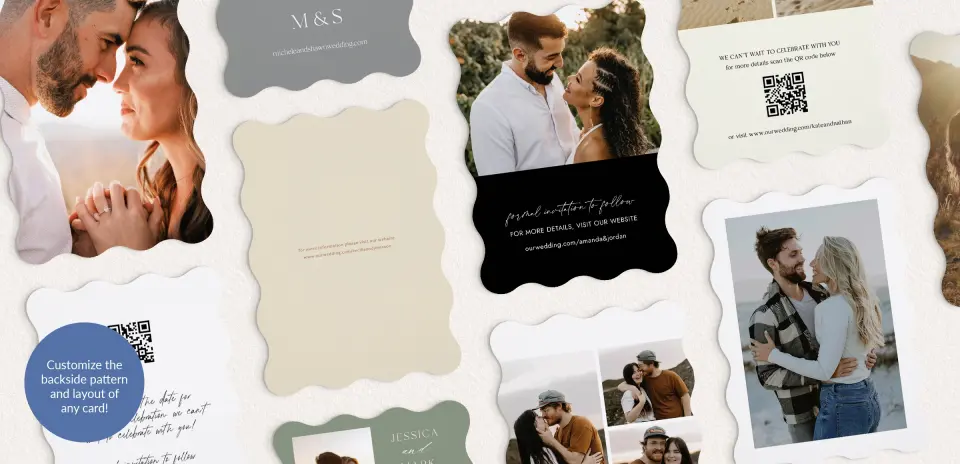 Back of Save the Date Card