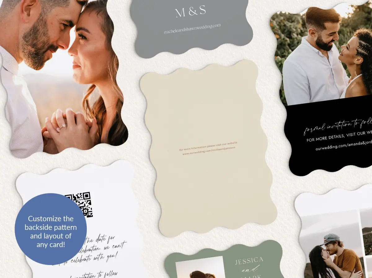Back of Save the Date Card
