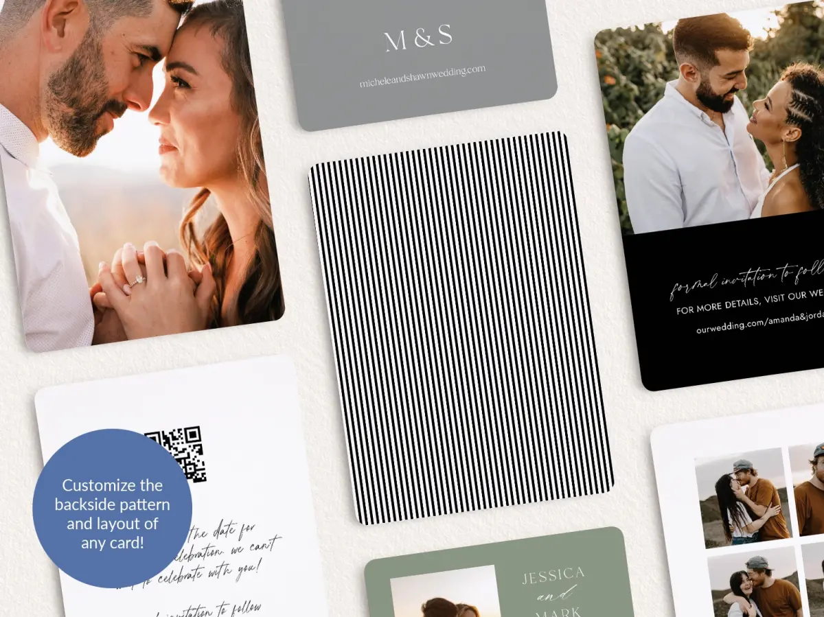 Back of Save the Date Card