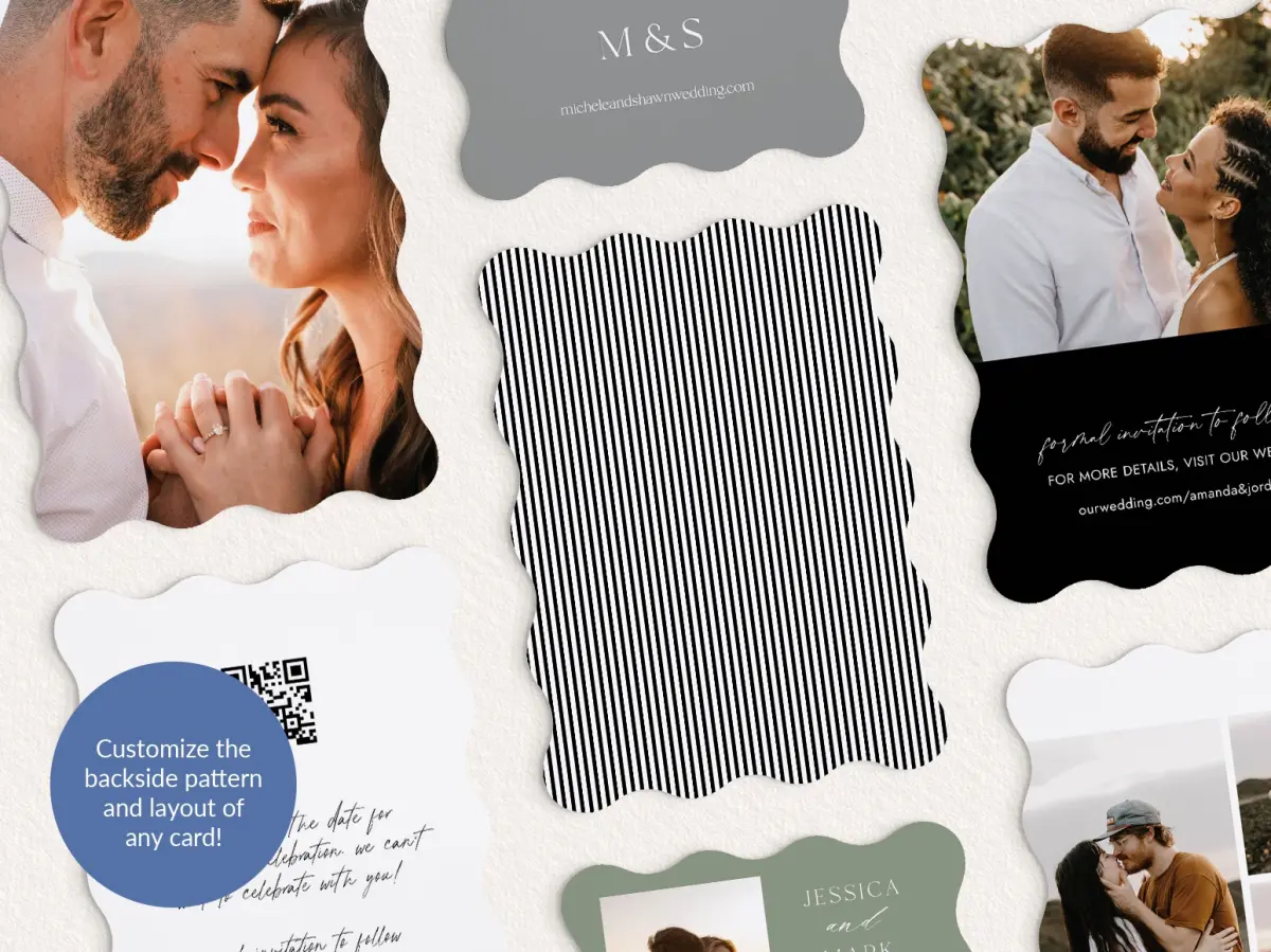 Back of Save the Date Card