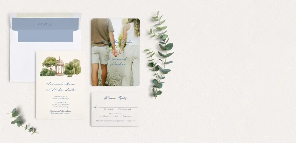 Front of Save the Date Card