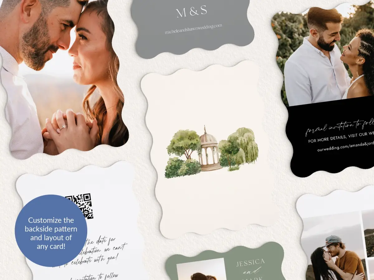 Back of Save the Date Card