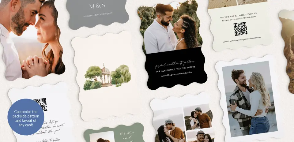 Back of Save the Date Card