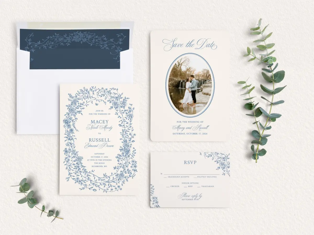Front of Save the Date Card