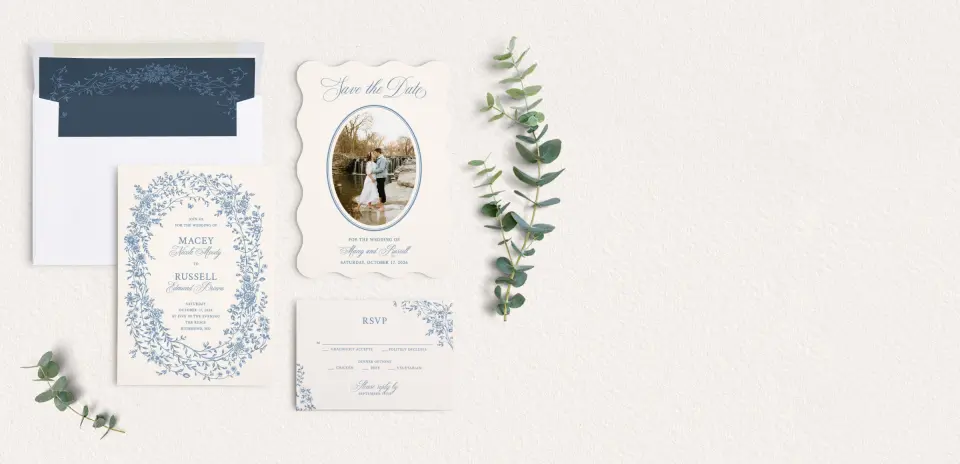 Front of Save the Date Card