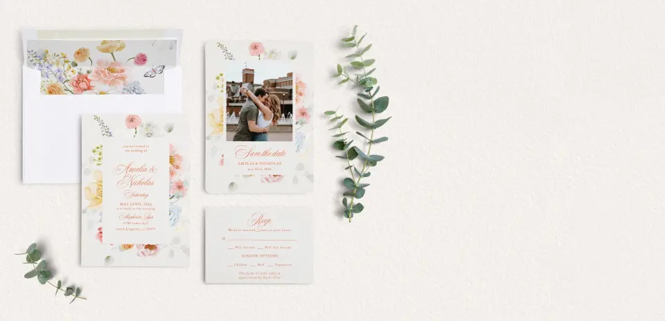 Front of Save the Date Card