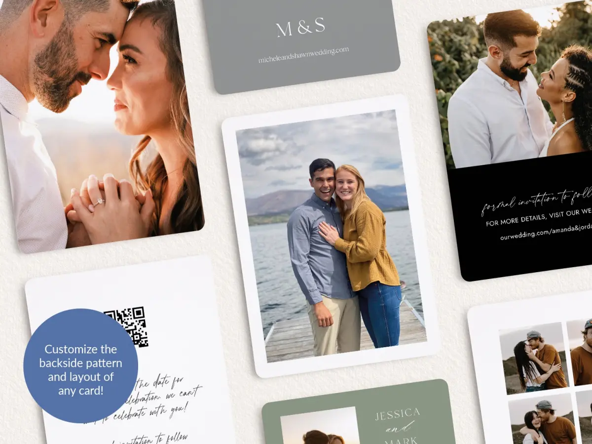 Back of Save the Date Card