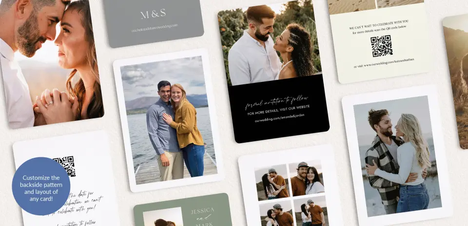 Back of Save the Date Card