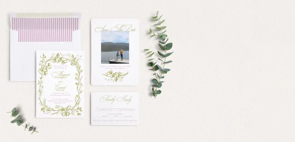 Front of Save the Date Card