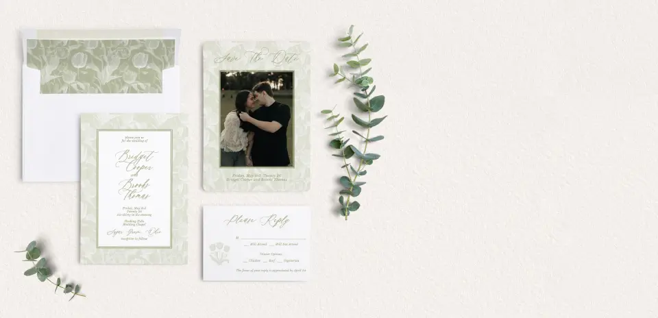 Front of Save the Date Card