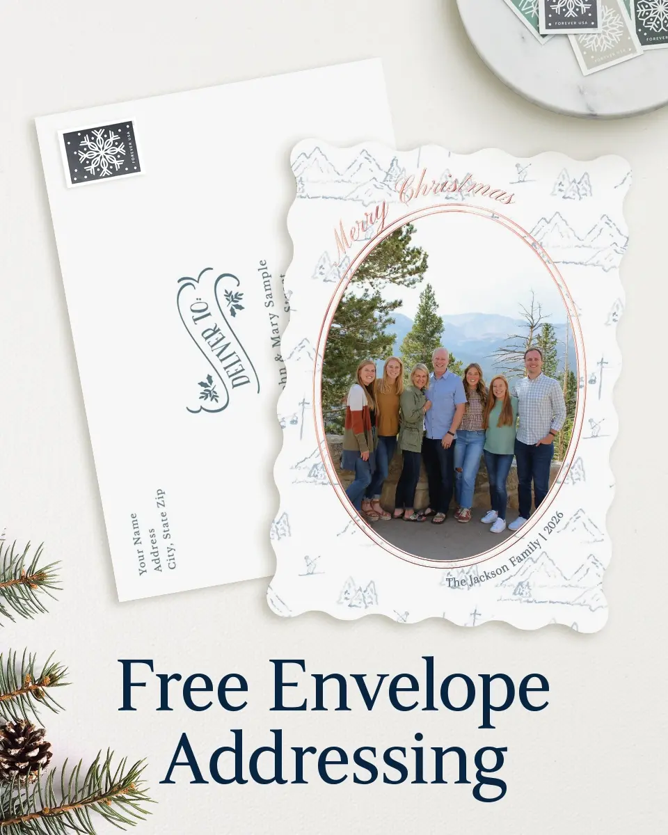 Wavy Christmas Cards