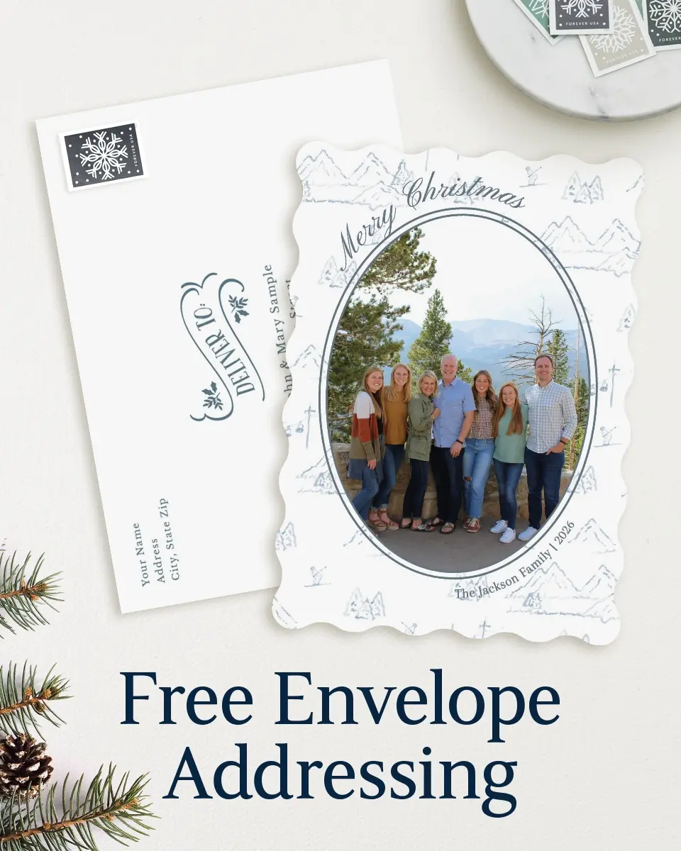 Wavy Christmas Cards