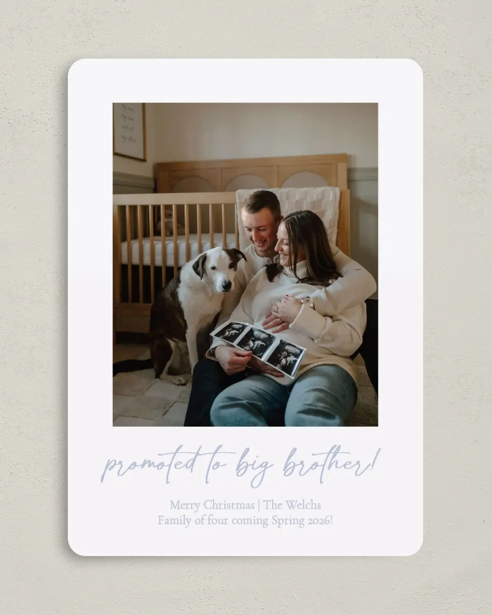 This is a 5" x 7" Christmas Card called Christmas Promotion printed in full color on Premium Smooth paper
