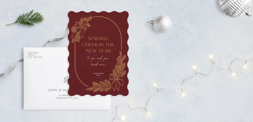 Front with Envelope Design