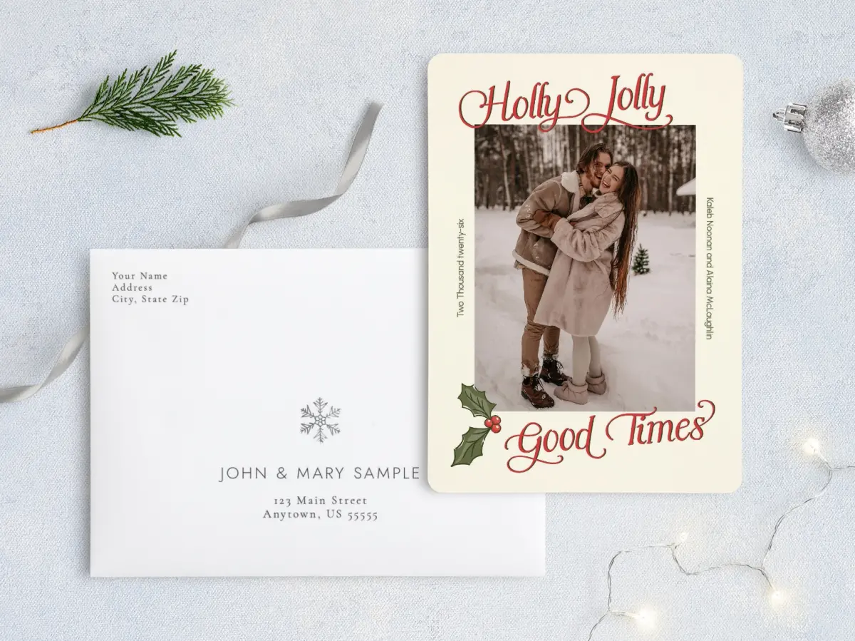 Front with Envelope Design