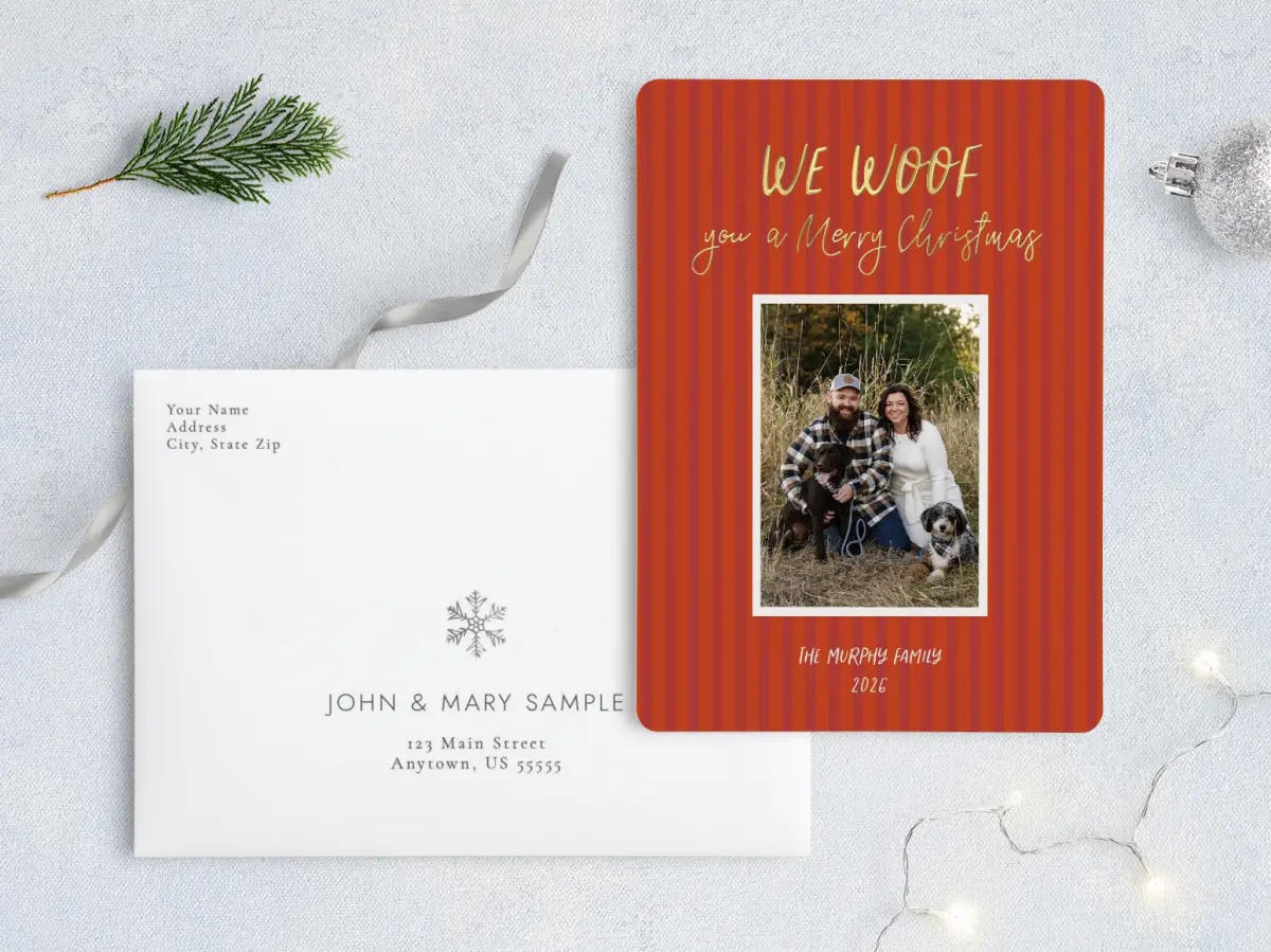 Front with Envelope Design