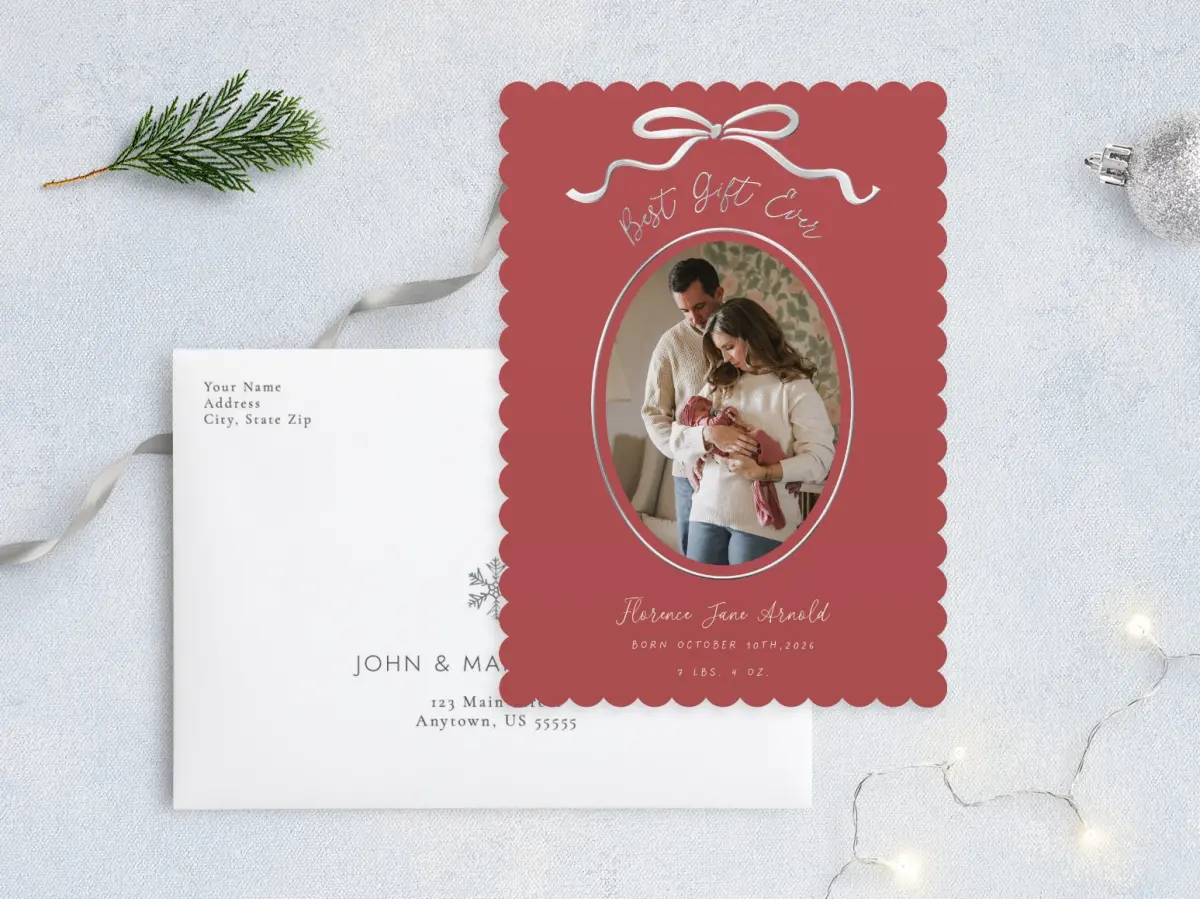 Front with Envelope Design