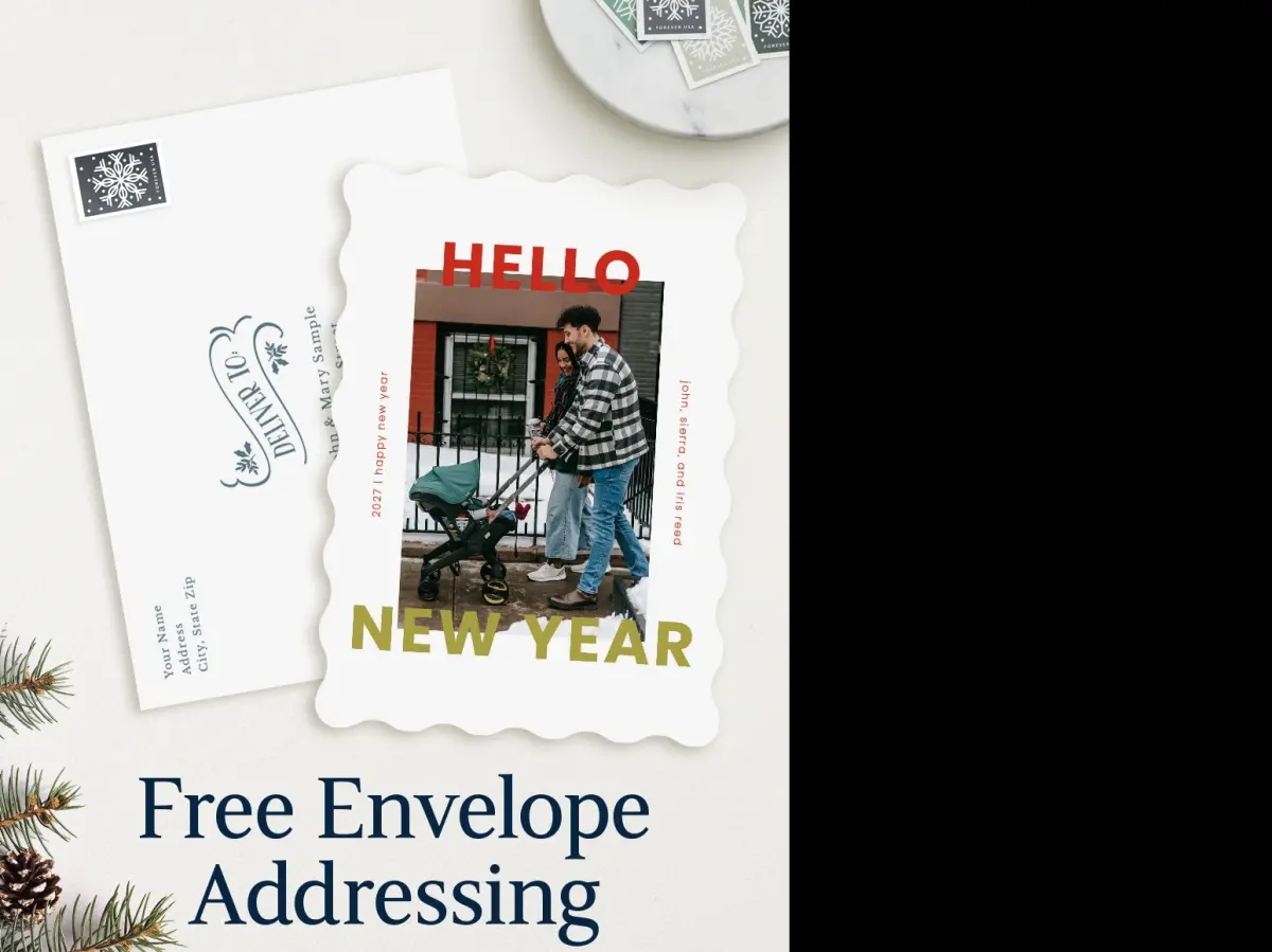 Wavy Christmas Cards