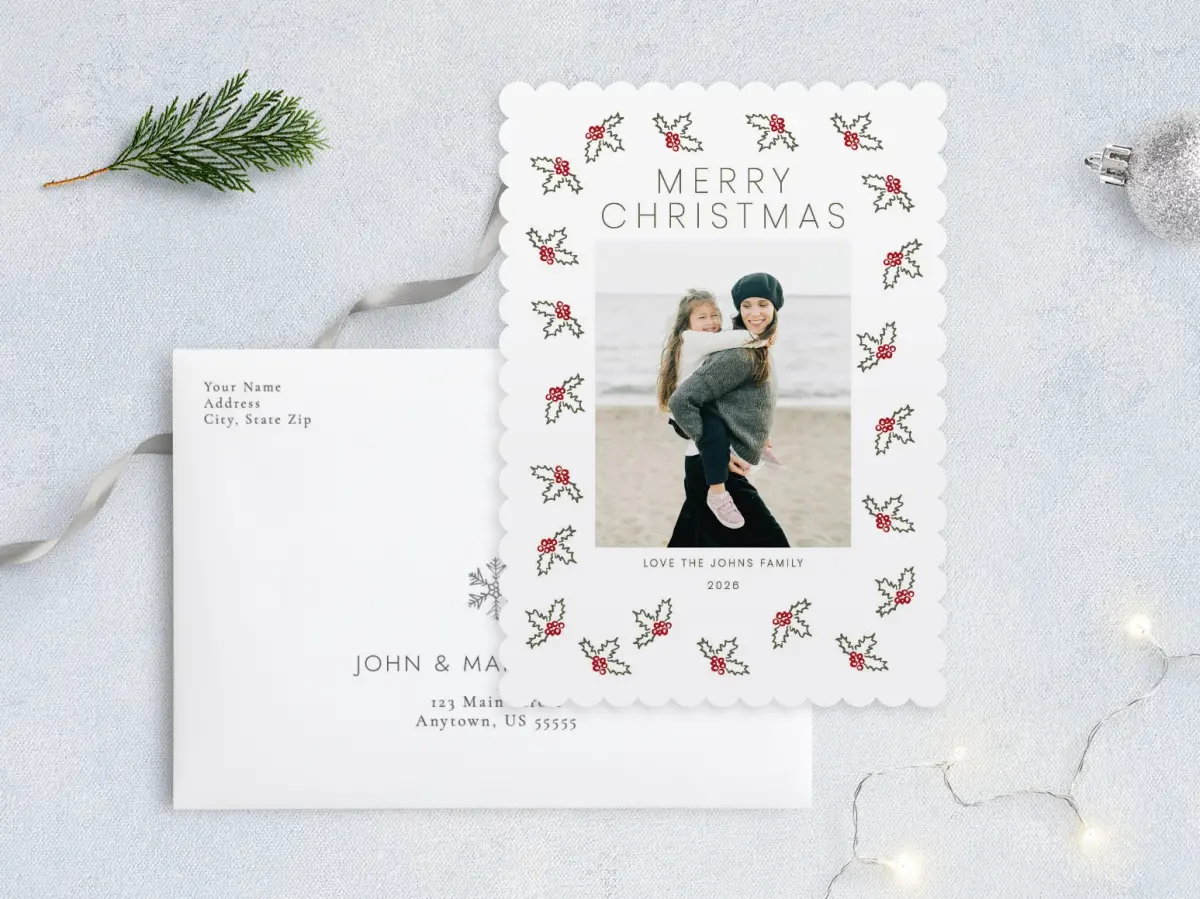 Front with Envelope Design