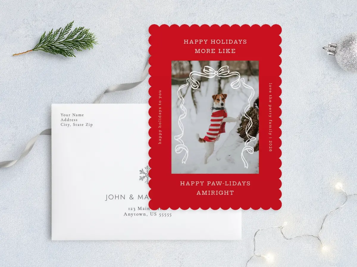 Front with Envelope Design
