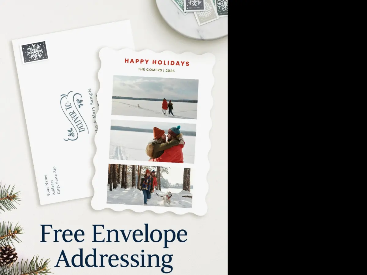Wavy Christmas Cards