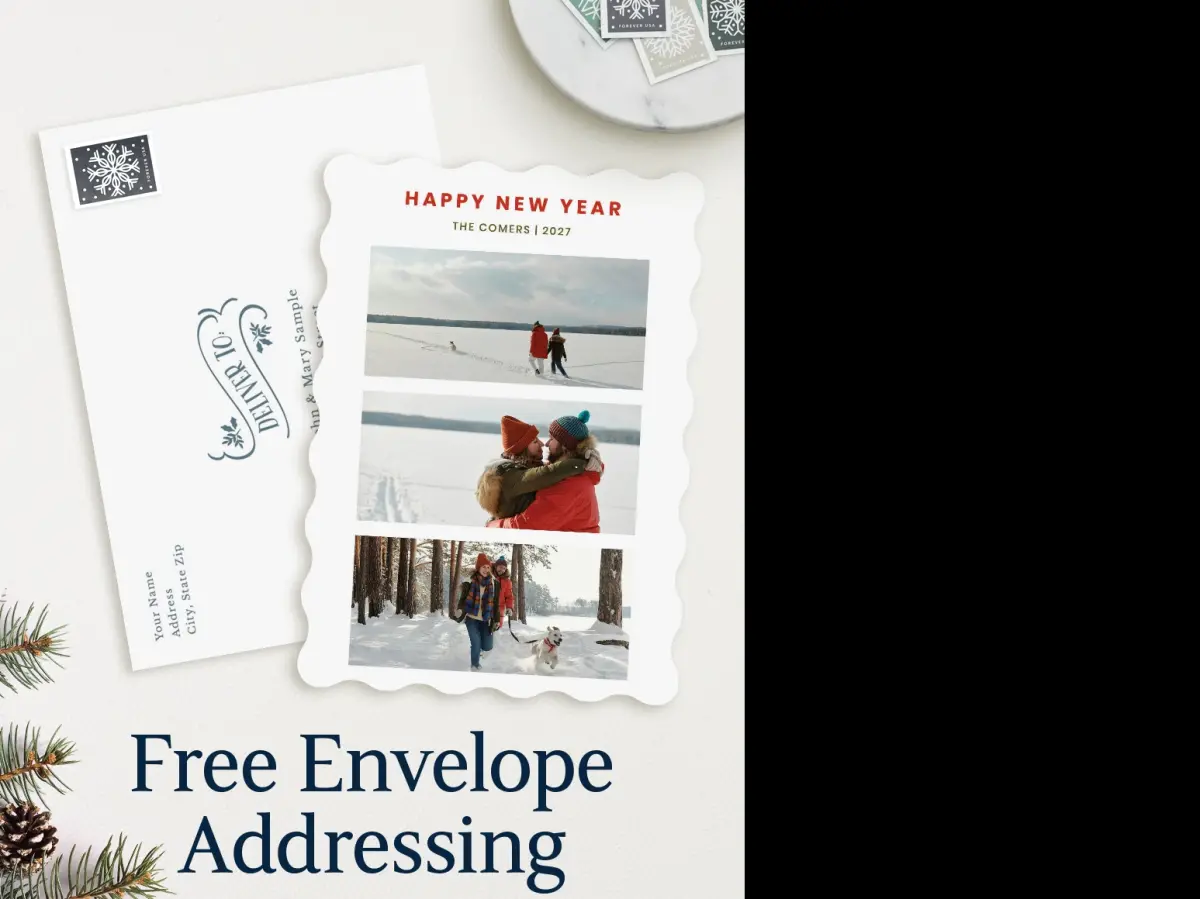 Wavy Christmas Cards
