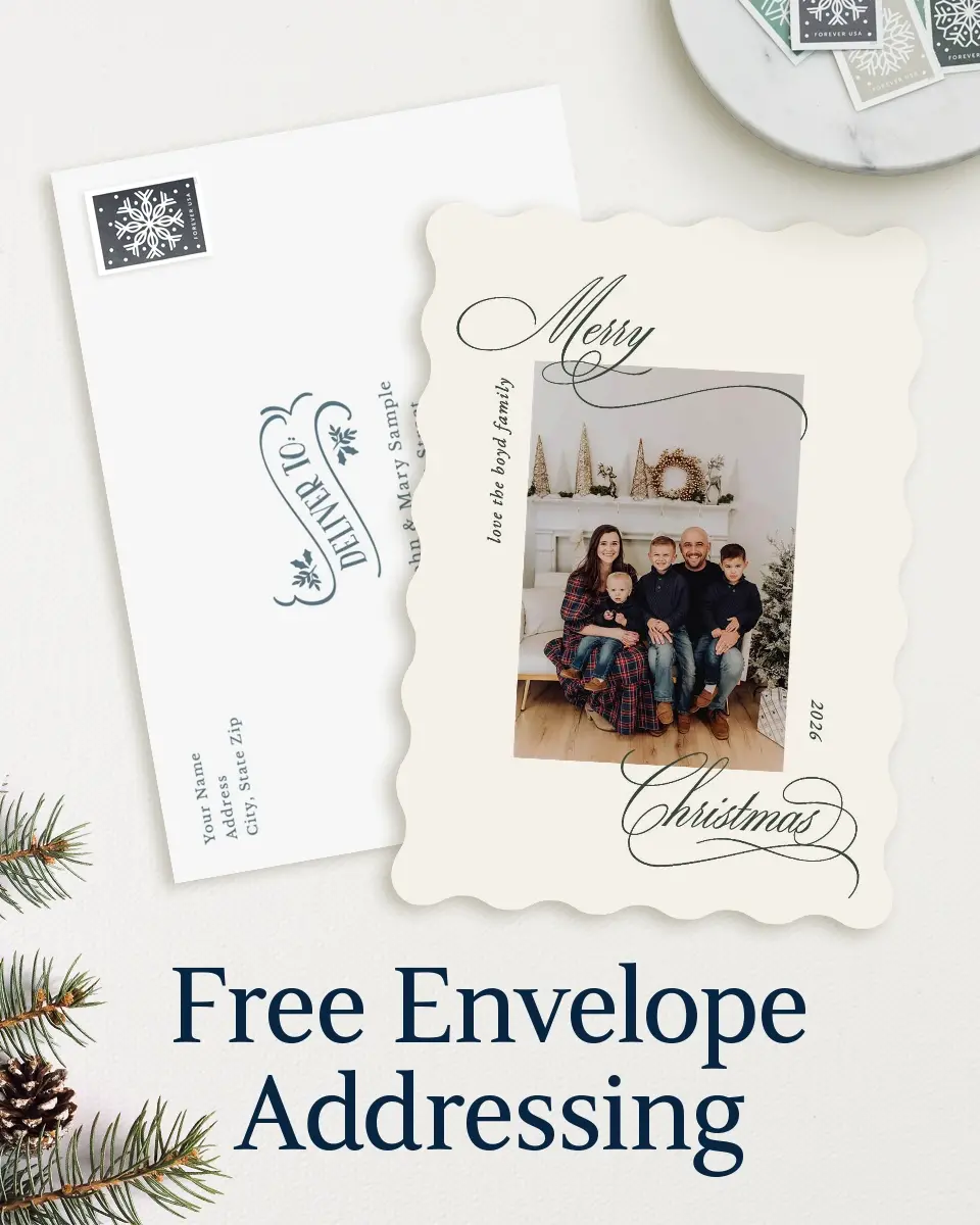 Wavy Christmas Cards