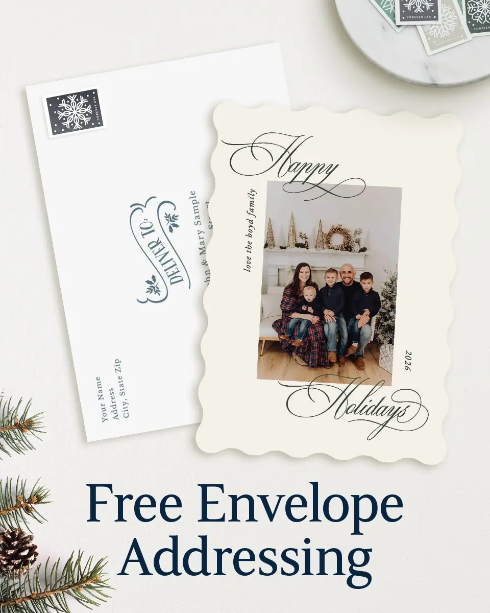 Wavy Christmas Cards
