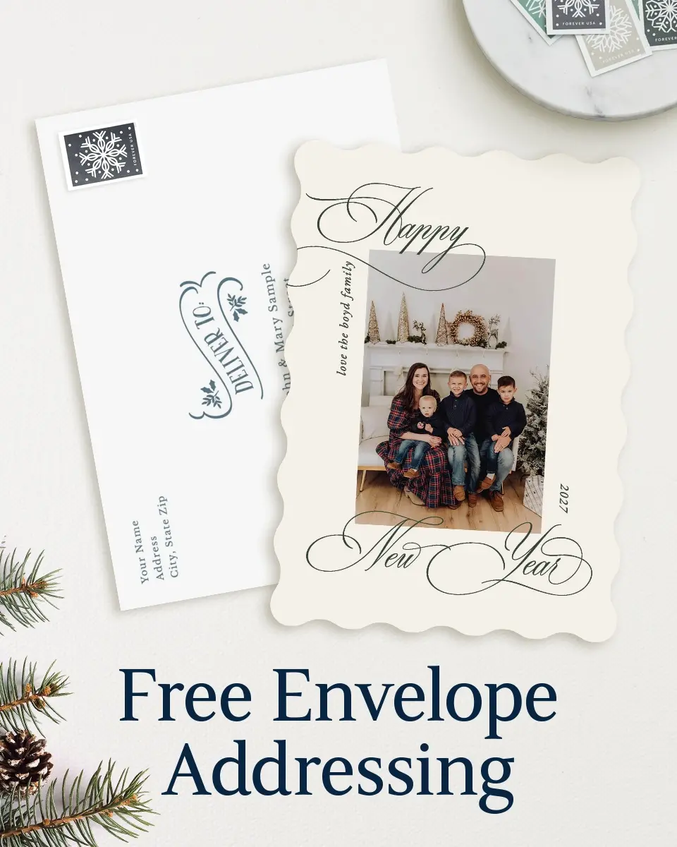 Wavy Christmas Cards