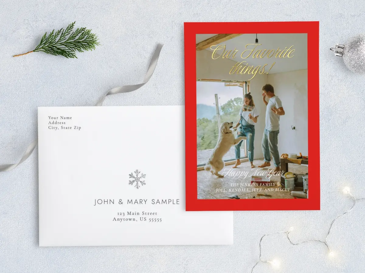 Front with Envelope Design