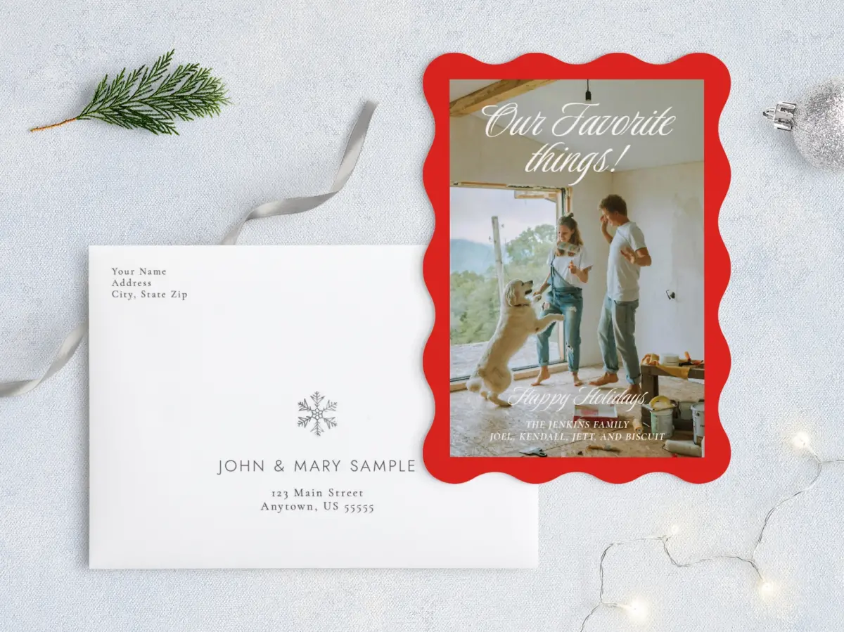 Front with Envelope Design
