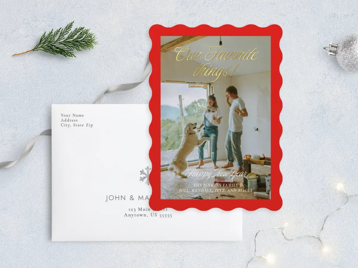 Front with Envelope Design