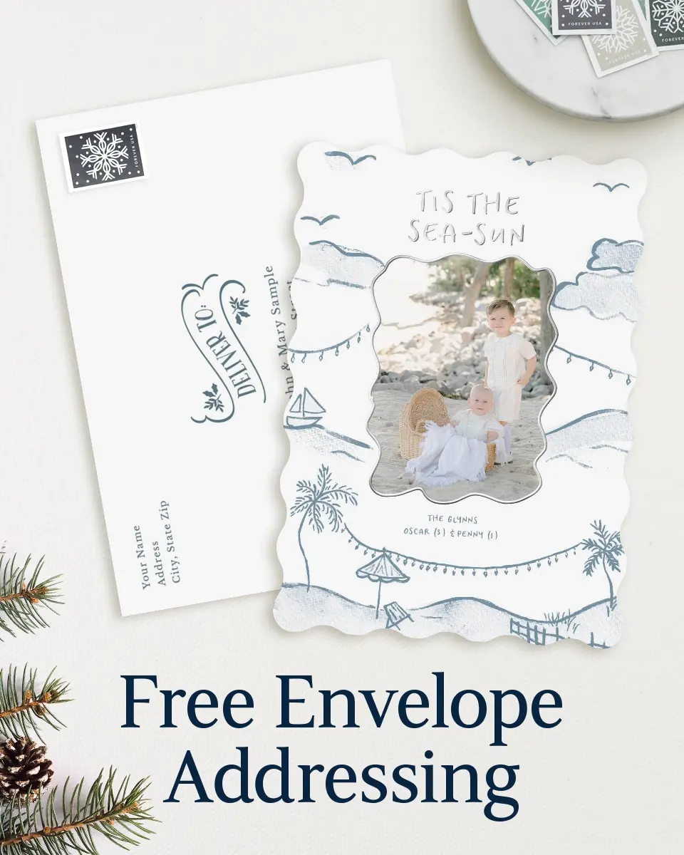 Wavy Christmas Cards