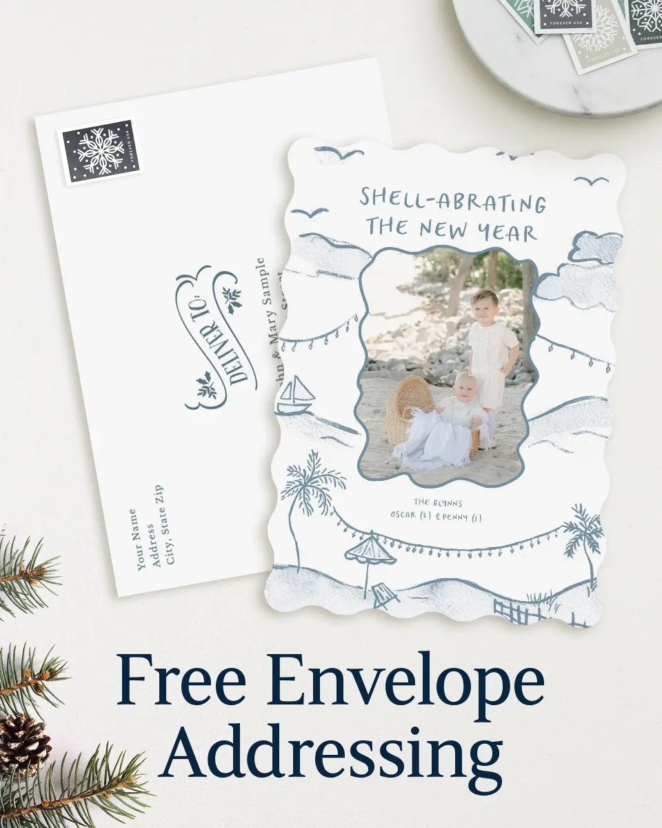 Wavy Christmas Cards