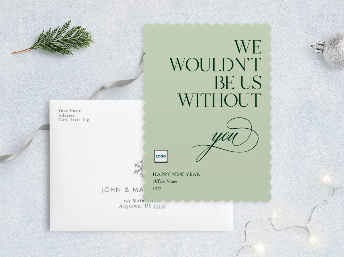 Front with Envelope Design