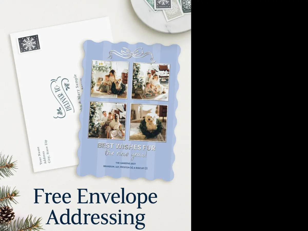 Wavy Christmas Cards