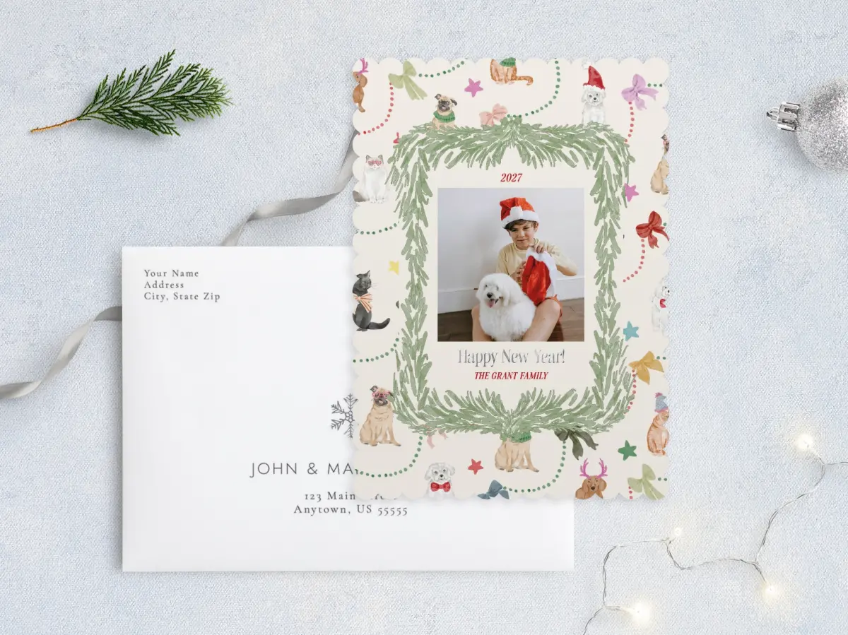 Front with Envelope Design
