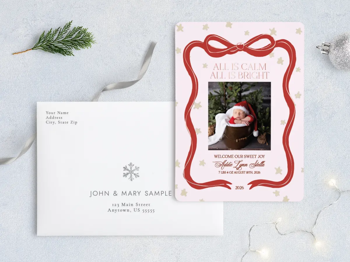 Front with Envelope Design