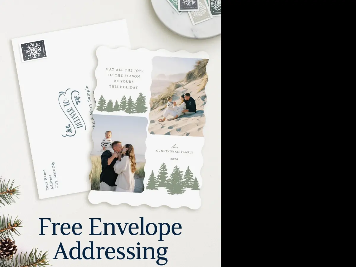 Wavy Christmas Cards