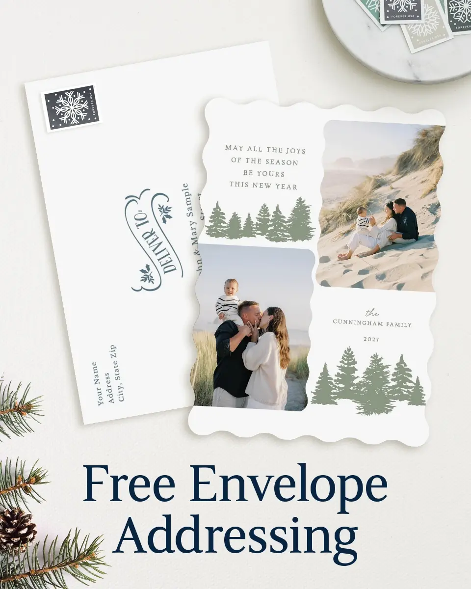 Wavy Christmas Cards