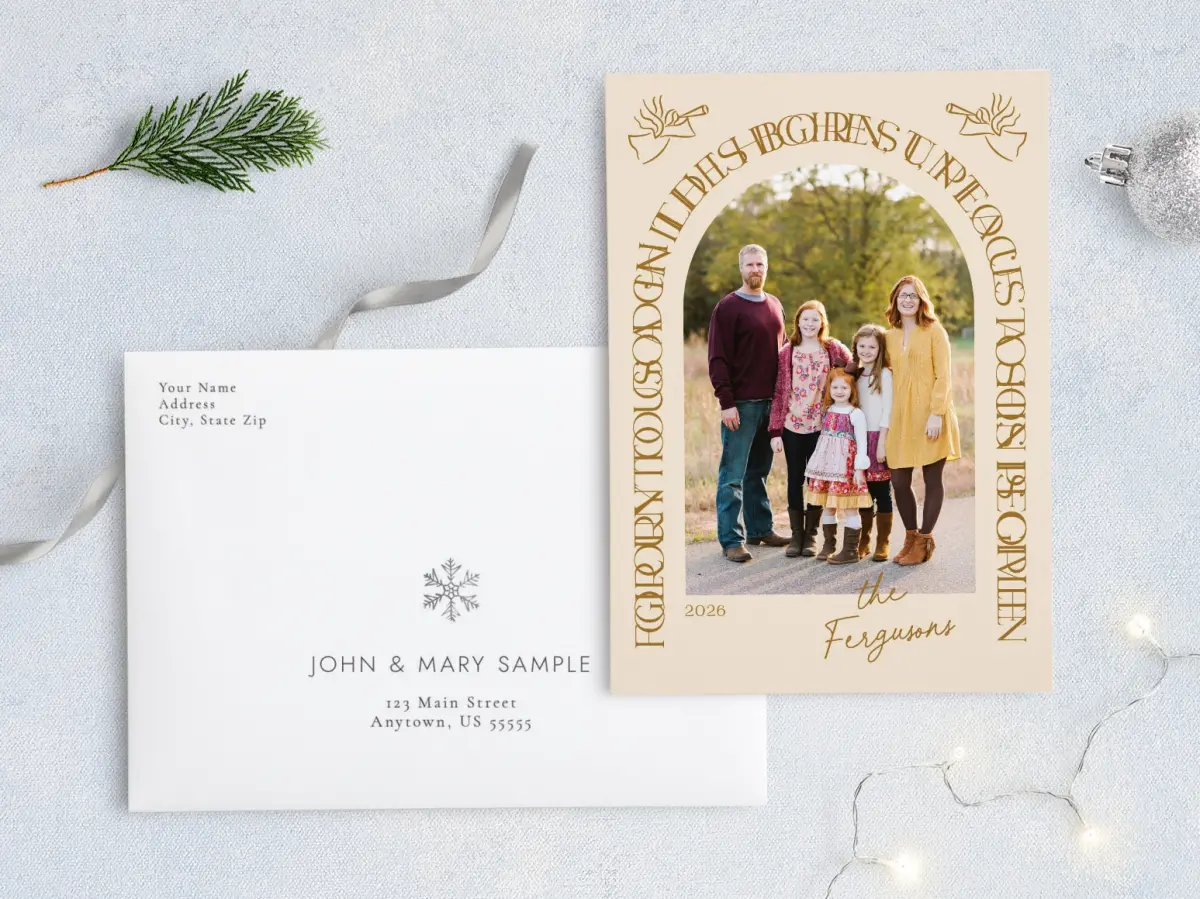 Front with Envelope Design