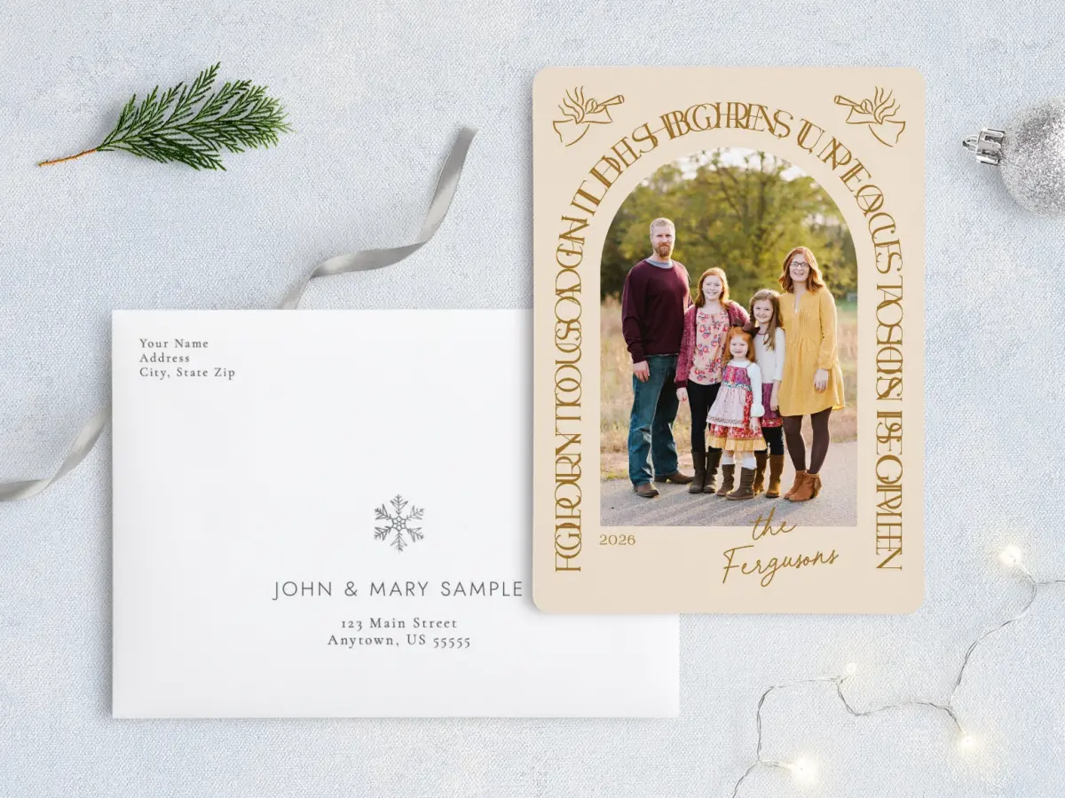 Front with Envelope Design