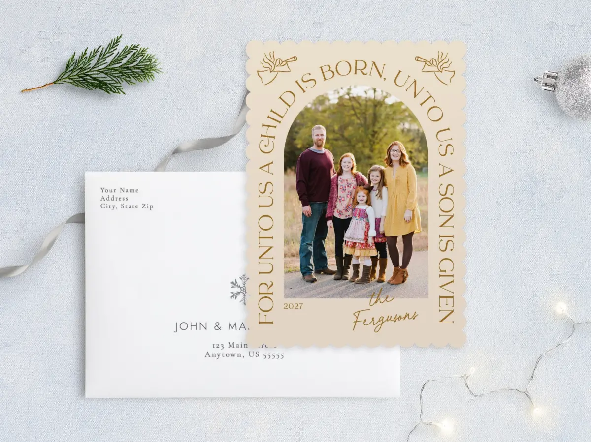 Front with Envelope Design