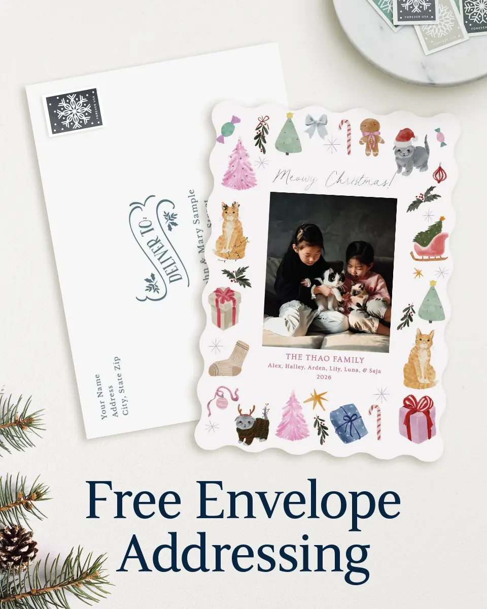 Wavy Christmas Cards