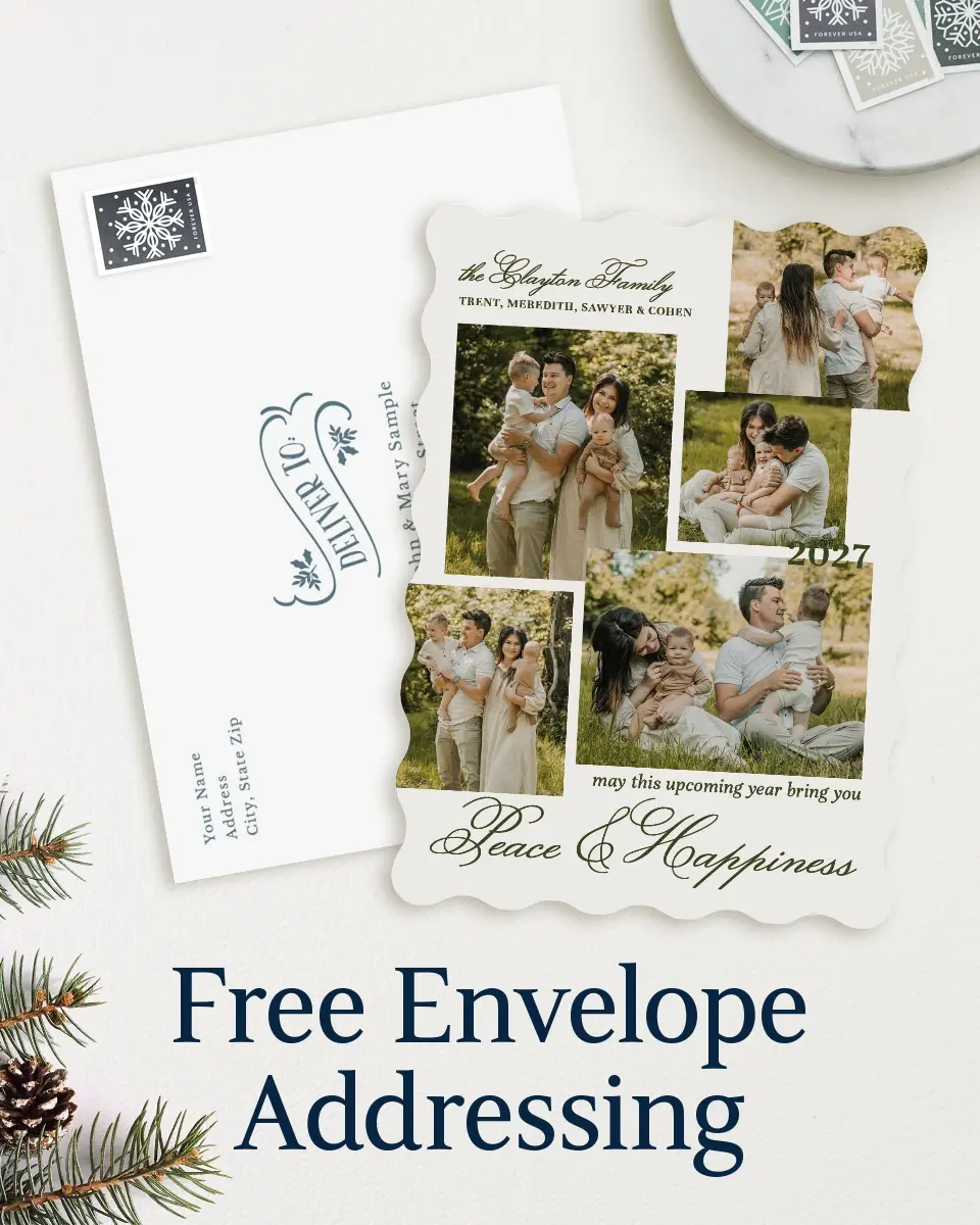 Wavy Christmas Cards